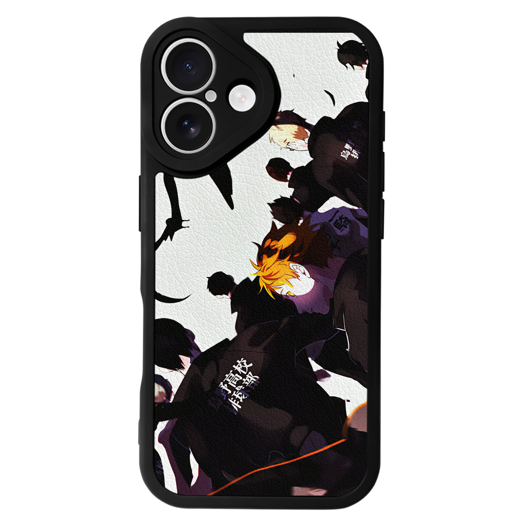 （画像用） ハイキュー!! Haikyu!! 【iPhone 16シリーズ対応】シリコンスマホケース（レザー調） 材質：シリコン